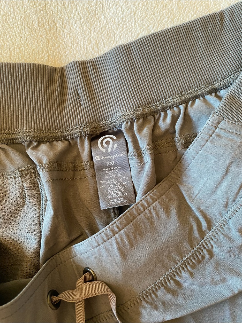 Champion Women's Gray Athletic Drawstring Shorts - Picture 3 of 4